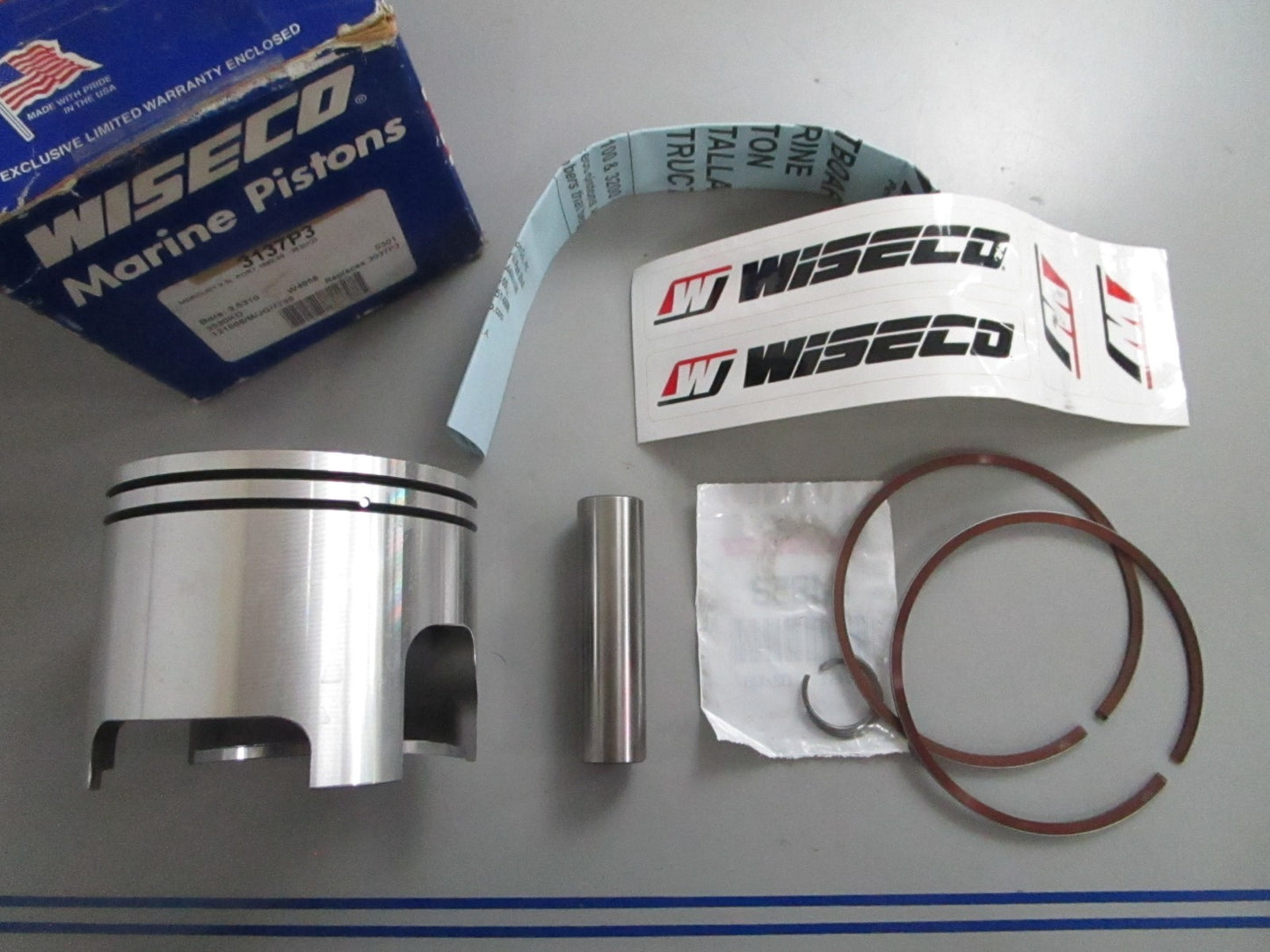 *NEW* 0820 Wiseco Piston Kit 3137P3 For: Mercury