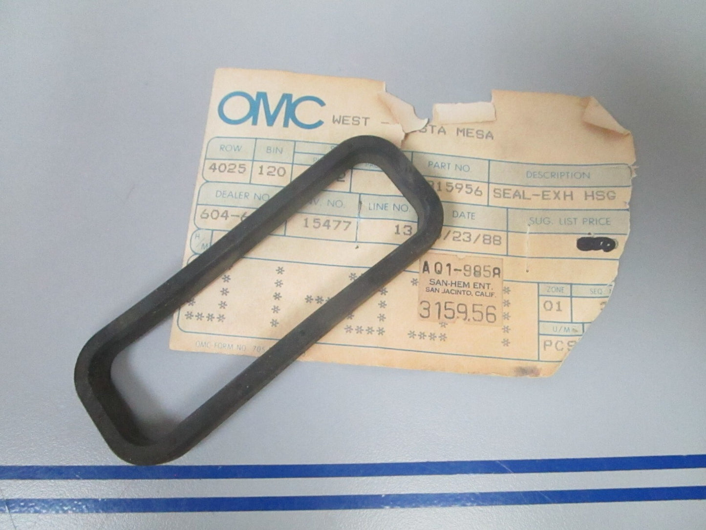 *NEW OEM* 0810 OMC Johnson Evinrude Seal 315956 0315956