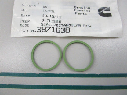 NEW OEM (LOT OF 2) 3871638 Cummins Rectangular Ring Seal 0810