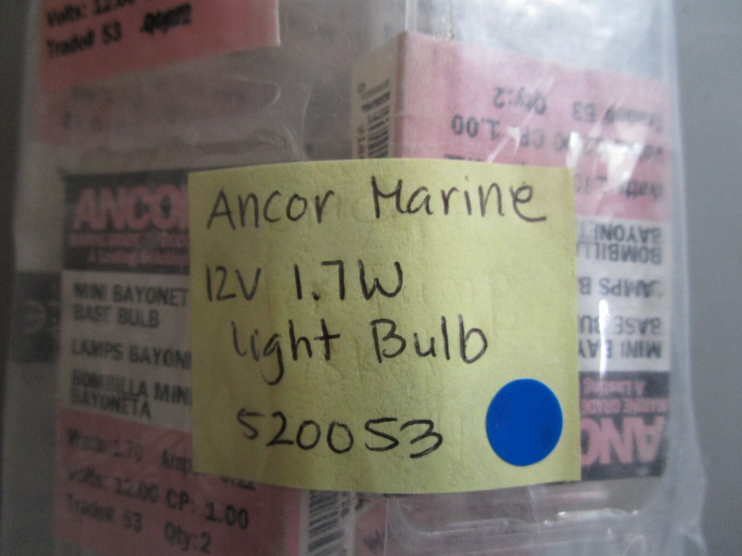 *NEW* (LOT OF 2) 0810 Ancor Marine 12V 1.7W Light Bulb 520053