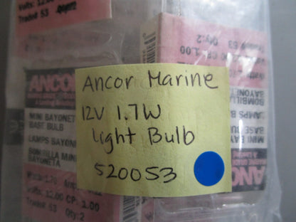 *NEW* (LOT OF 2) 0810 Ancor Marine 12V 1.7W Light Bulb 520053