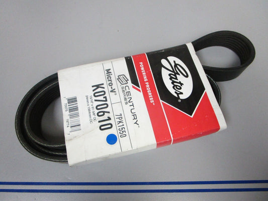NEW K070610 Gates Micro-V 15/16" x 61 ⅝" Serpentine Belt 0720