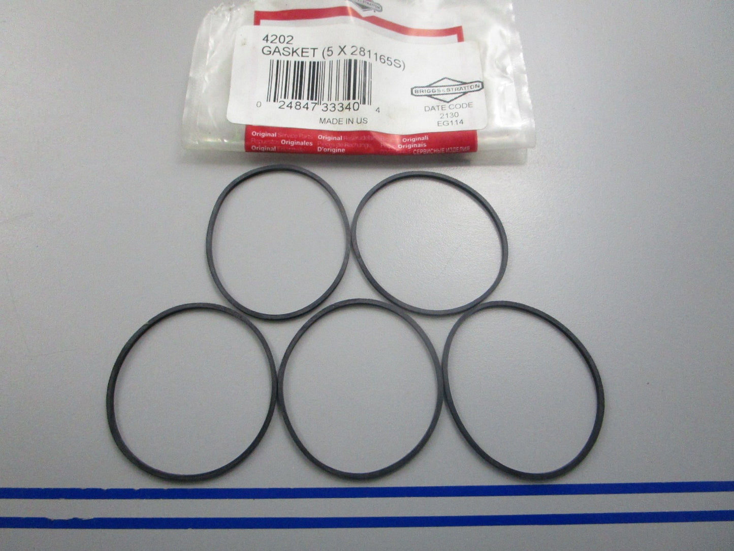 NEW OEM (LOT OF 5) 2811658 Briggs & Stratton Gasket 0810
