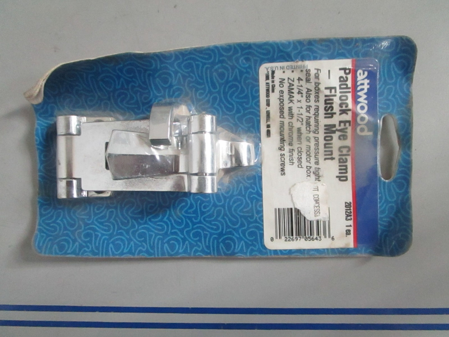 NEW OEM 2012A3 Attwood Padlock Eye Clamp Flush Mount 0820