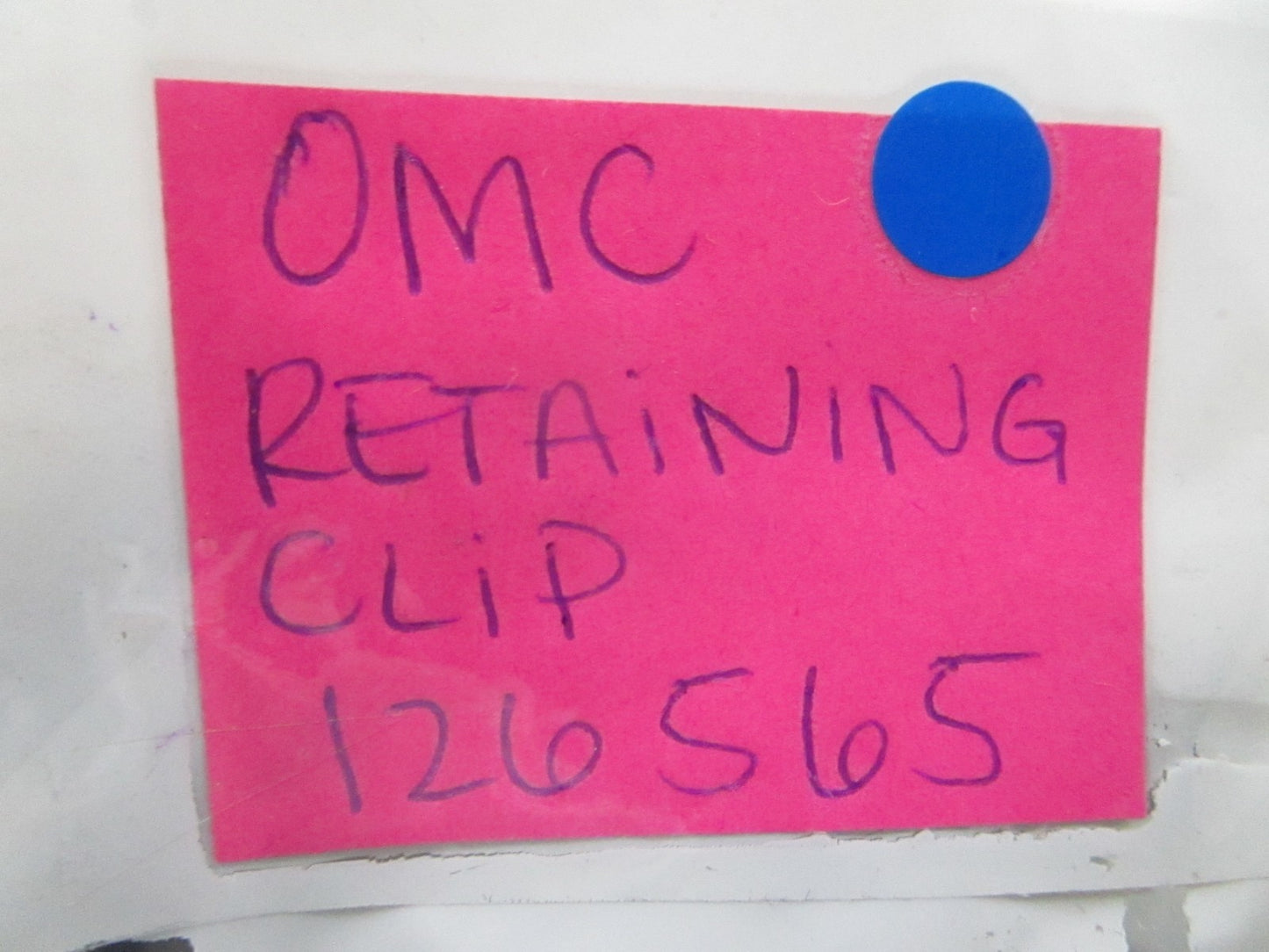 *NEW OEM* (LOT OF 2) 0810 OMC Johnson Evinrude Retaining Clip 126565 0126565