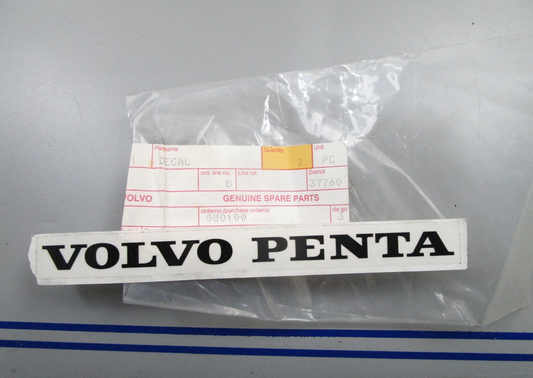 *NEW OEM* 0810 Volvo Penta SX Decal 3858671
