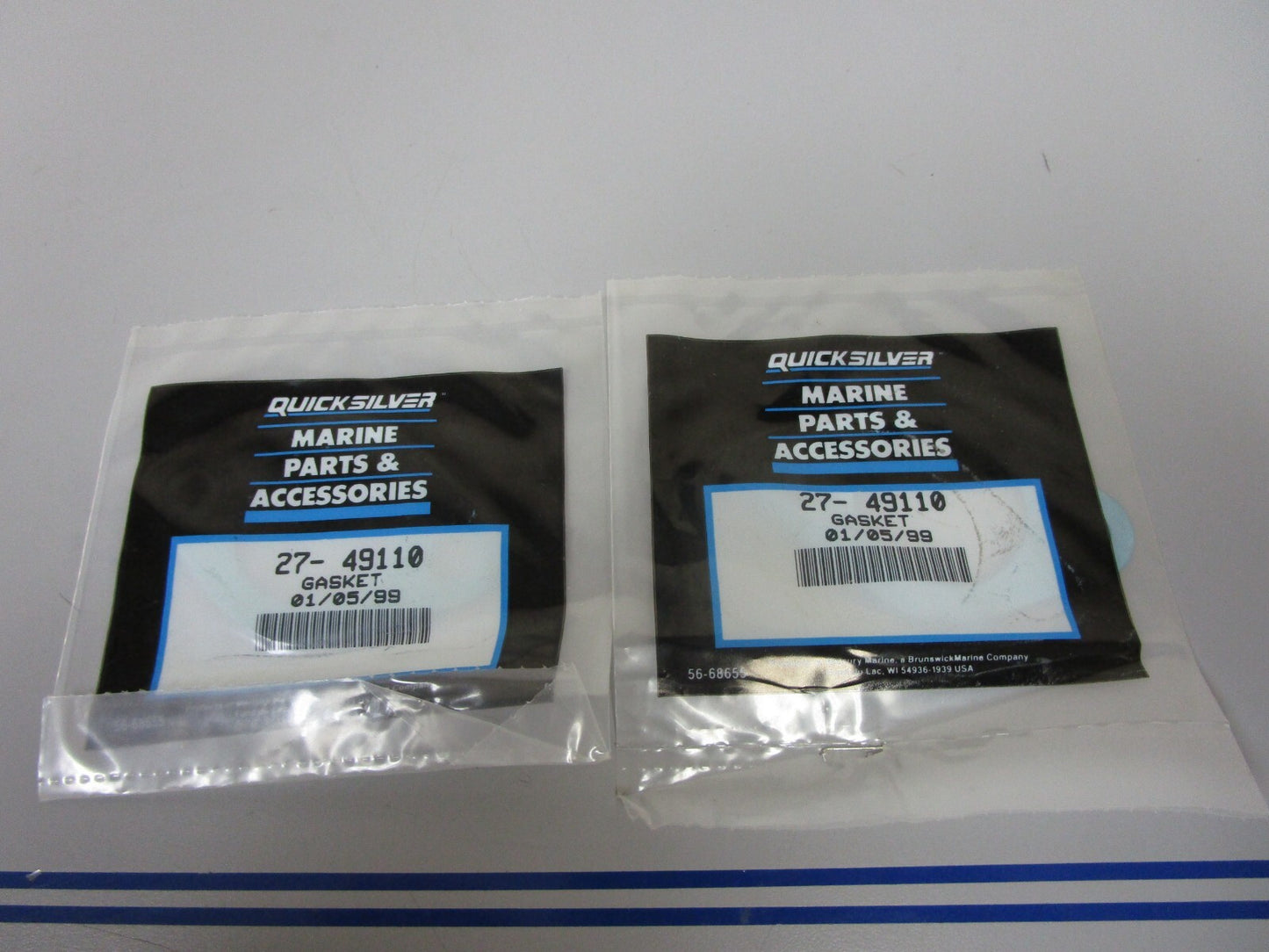 *NEW OEM* (LOT OF 2) 0810 Mercury Quicksilver Gasket 27-49110