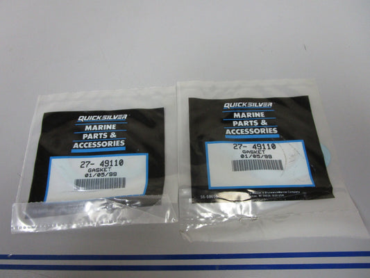 *NEW OEM* (LOT OF 2) 0810 Mercury Quicksilver Gasket 27-49110