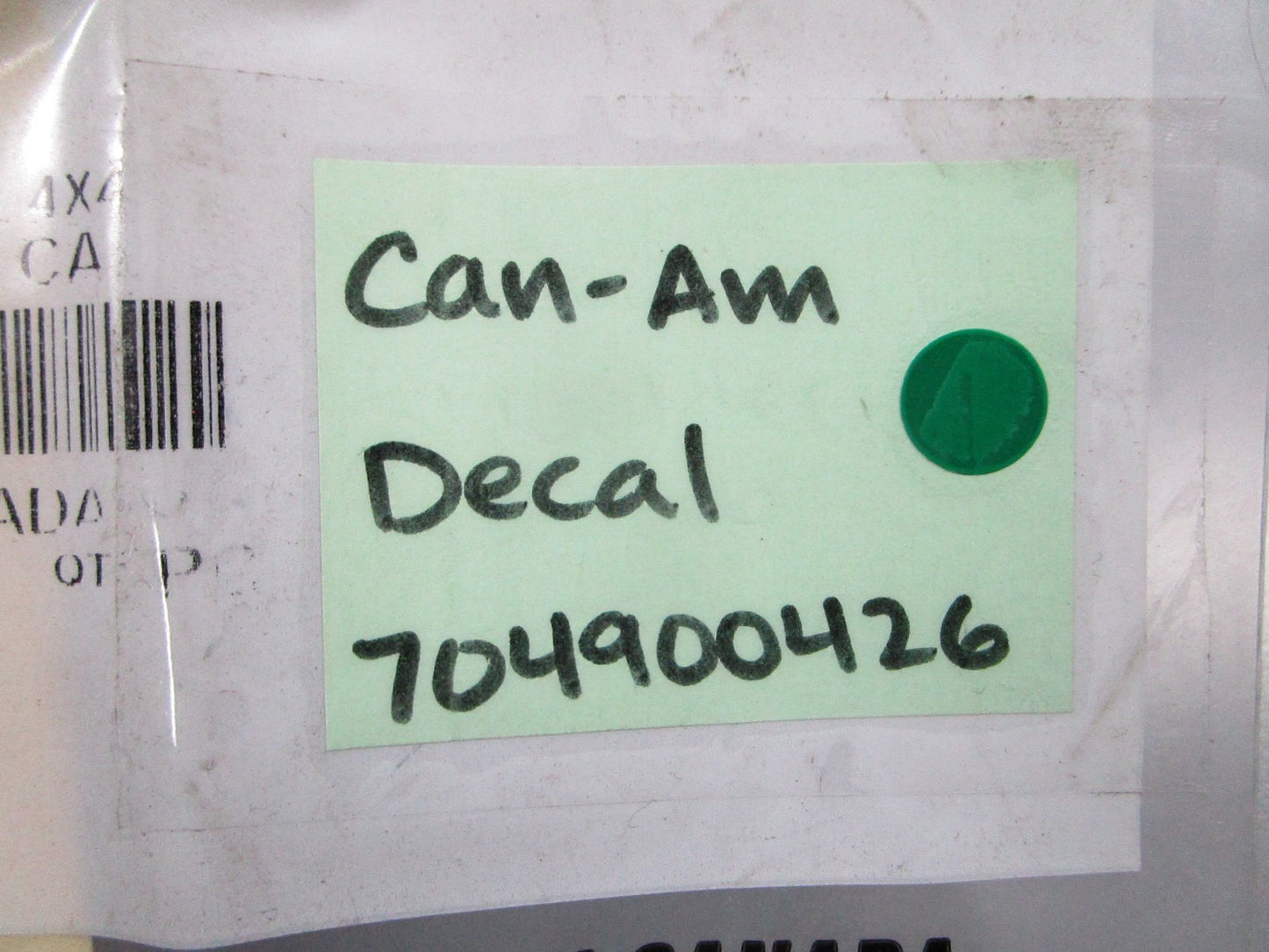 NEW OEM 704900426 Can-Am Decal 0810