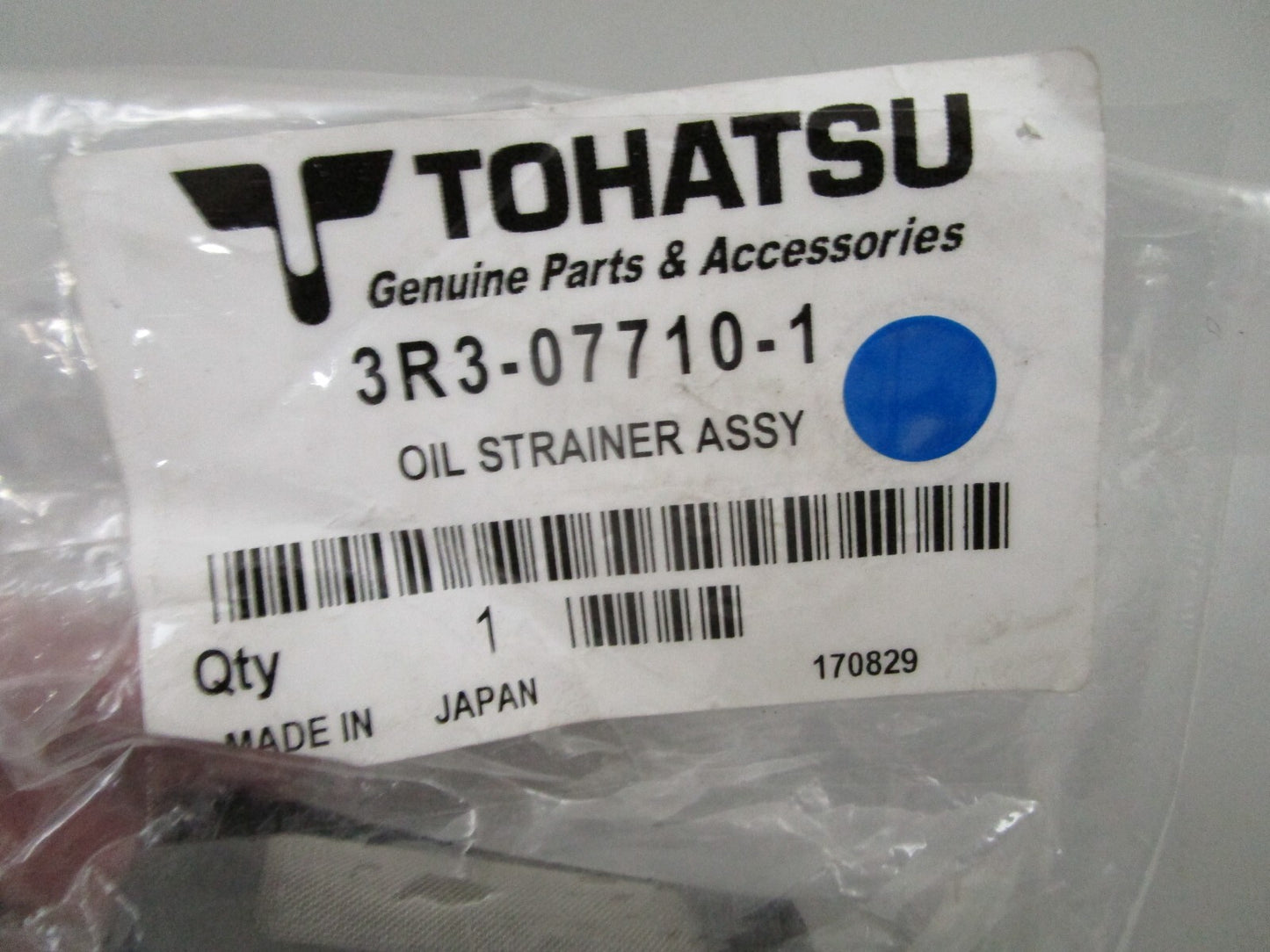 *NEW OEM* 0810 Tohatsu Oil Strainer Assembly 3R3-07710-1 3R3077101