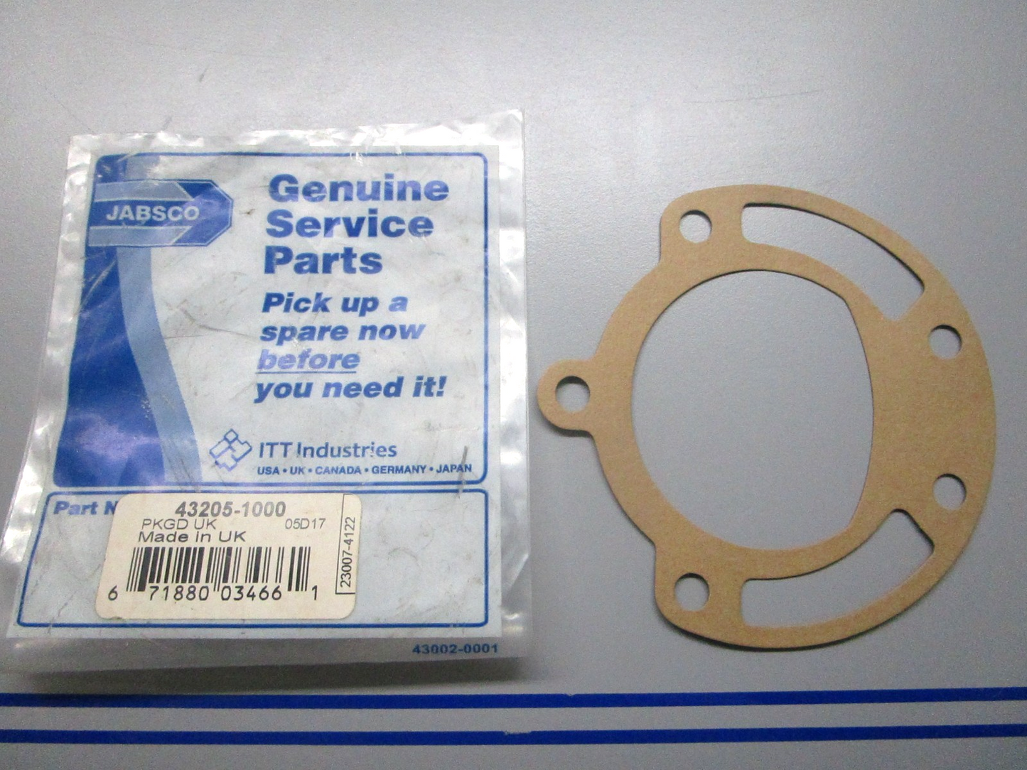 *NEW* 0810 Jabsco Gasket 43205-1000