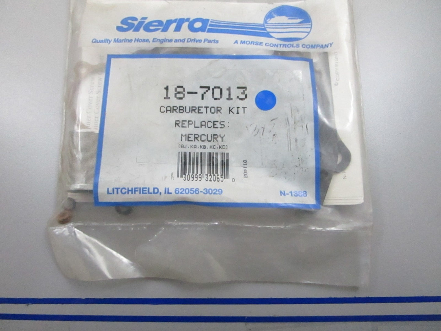 *NEW* 0810 Sierra Carburetor Kit 18-7013 Replaces: Mercury