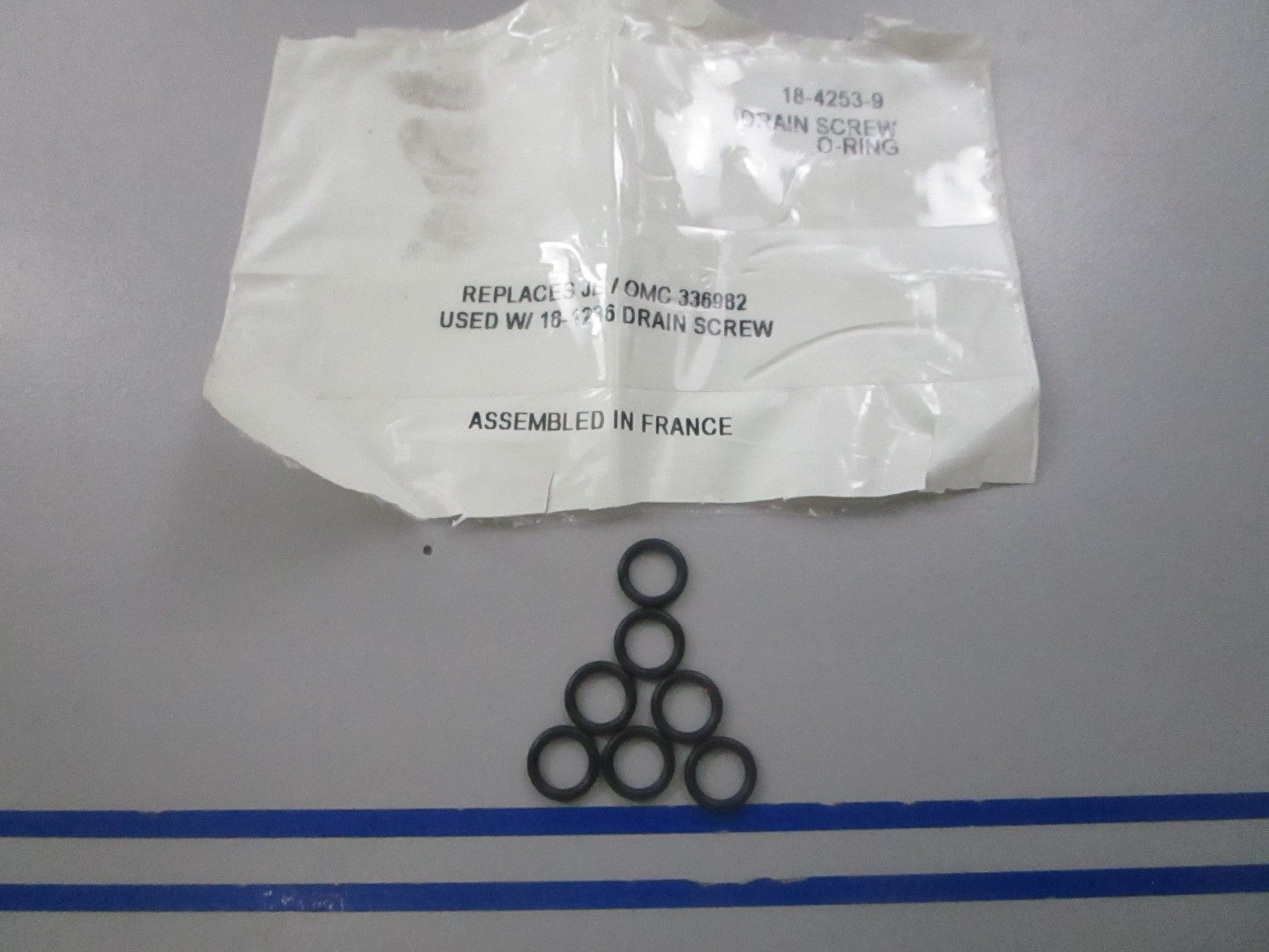 NEW (LOT OF 7) 18-4253-9 Replaces: OMC 336982 Sierra Drain Screw O-Ring 0810