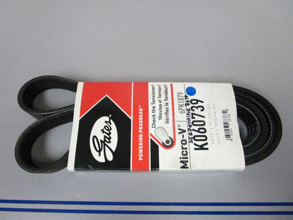 NEW K060739 Gates Micro-V 13/16" x 74 ½" Serpentine Belt 0720