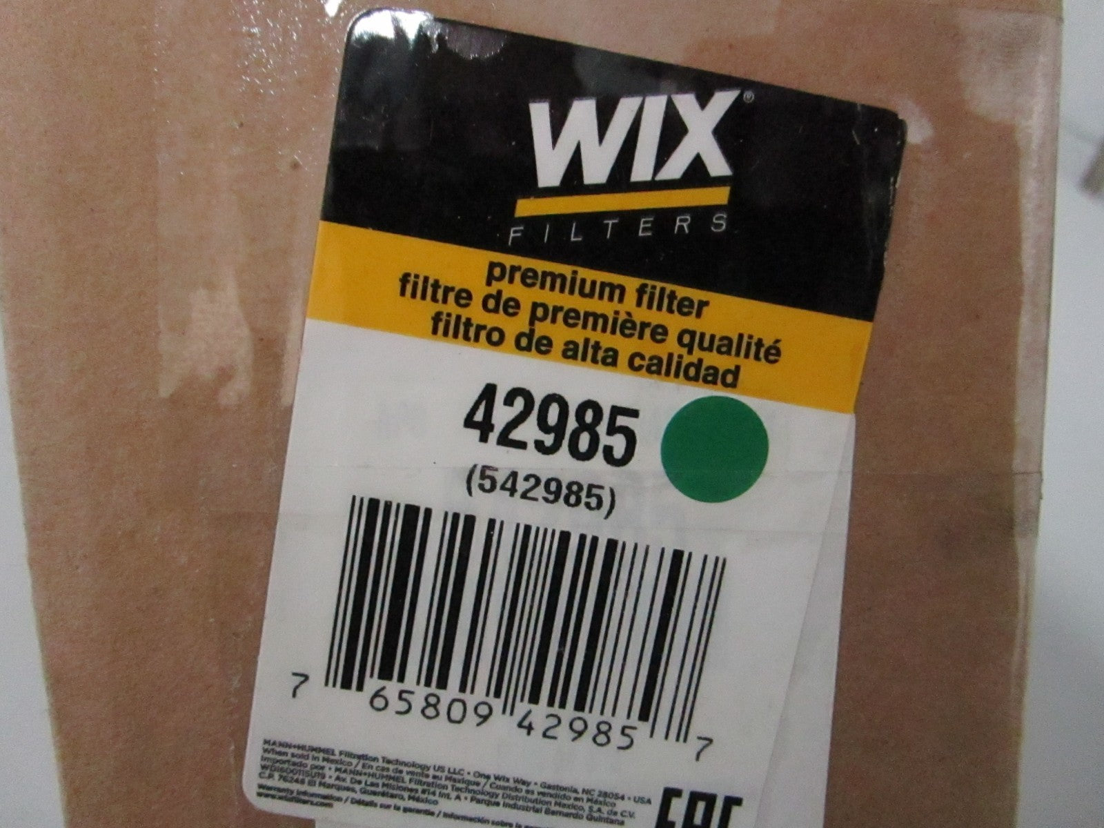 NEW 42985 WIX Premium Filter 0810