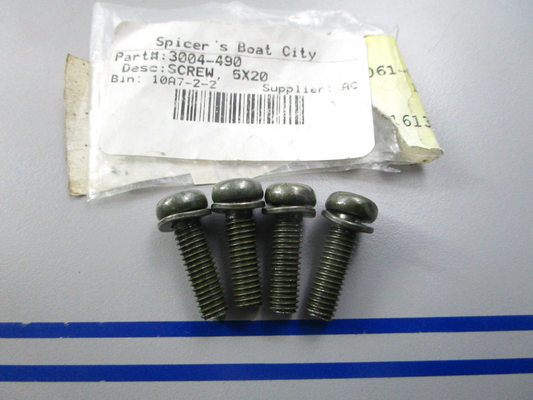 NEW OEM (LOT OF 4) 3004-490 Arctic Cat Screw w/ Washer 0810