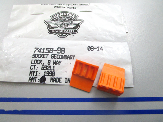 *NEW OEM* (LOT OF 2) 0810 Harley Davidson 8-Way Socket Lock 74158-98