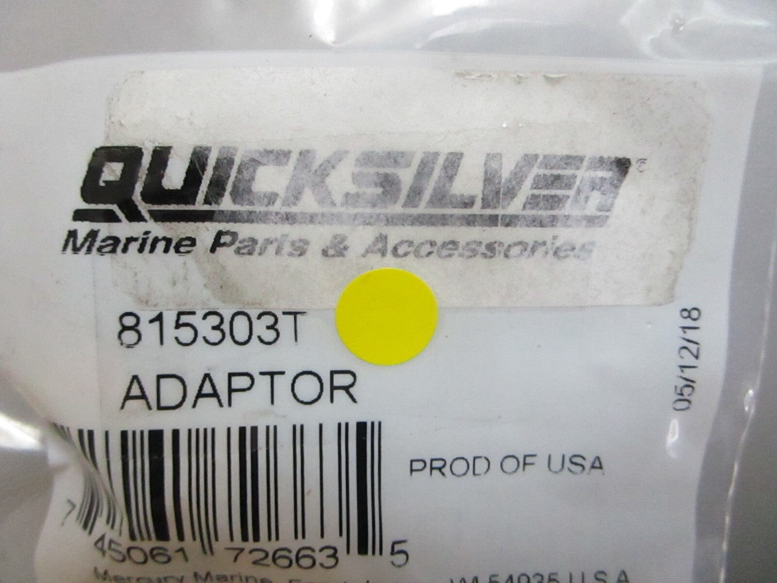 *NEW OEM* 0810 Mercury Quicksilver Adaptor 815303T