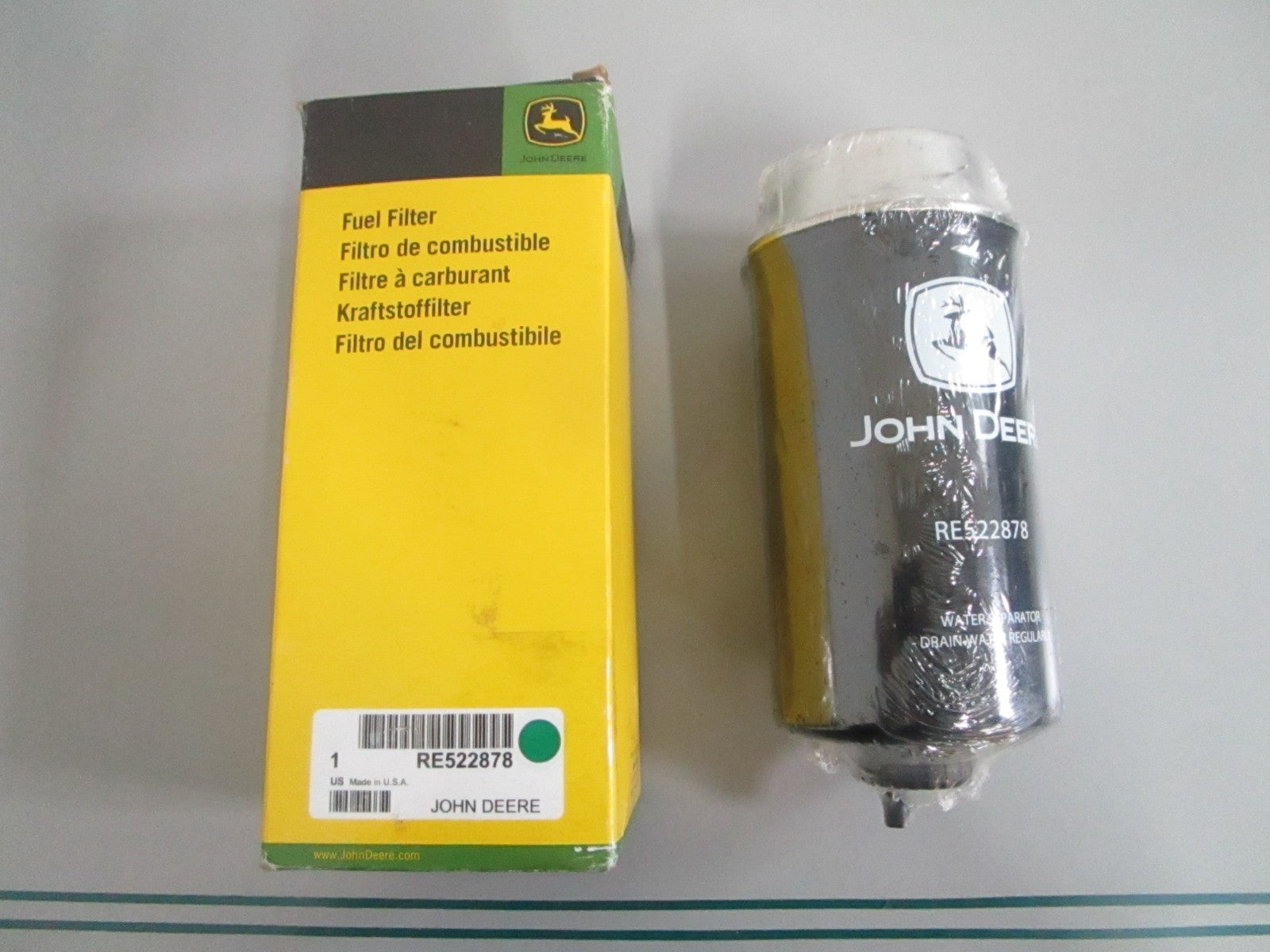 John Deere RE522878 Final Fuel Filter Element NEW OEM 0820