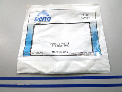 NEW Sierra 18-1241 Replaces: OMC Gasket 0810