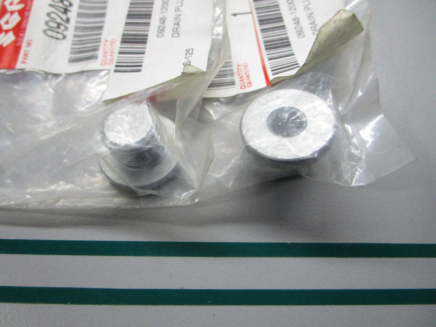 NEW OEM (LOT OF 2) 09248-12007 Suzuki Drain Plug 0810
