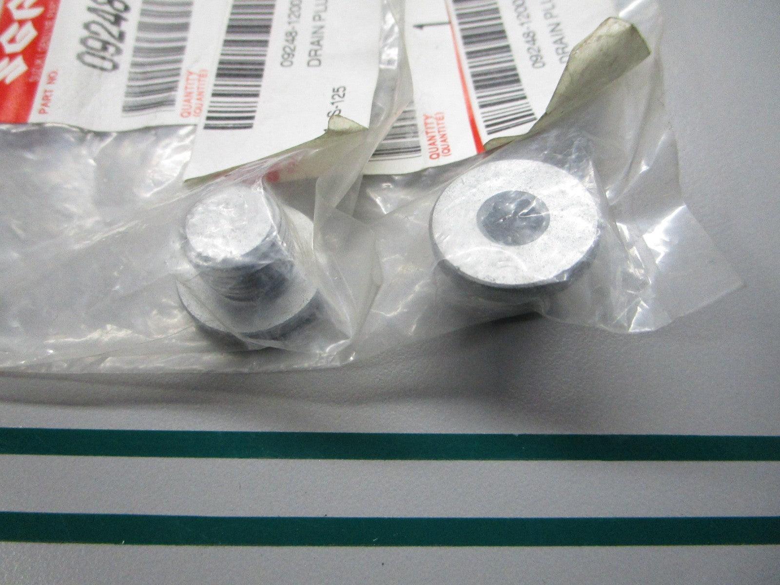 NEW OEM (LOT OF 2) 09248-12007 Suzuki Drain Plug 0810