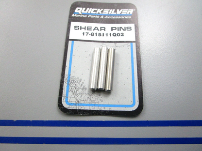 NEW OEM 17-815111Q02 Mercury Quicksilver 3 Shear Pin Kit 0810