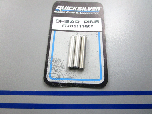 NEW OEM 17-815111Q02 Mercury Quicksilver 3 Shear Pin Kit 0810