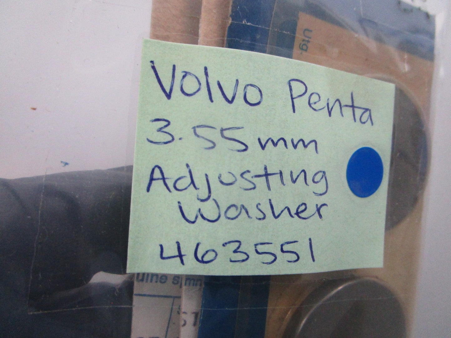 NEW OEM (LOT OF 4) 463551 Volvo Penta 3.55mm Adjusting Washer 0810