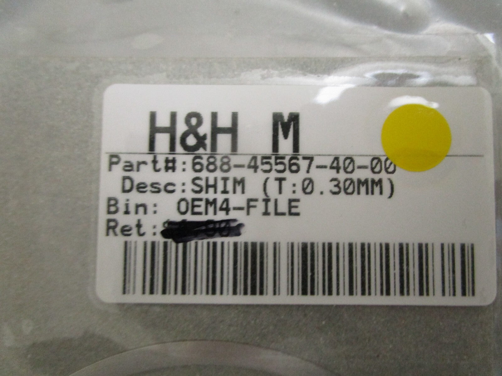 *NEW OEM* 0810 Yamaha (T:0.30MM) Shim 688-45587-40-00