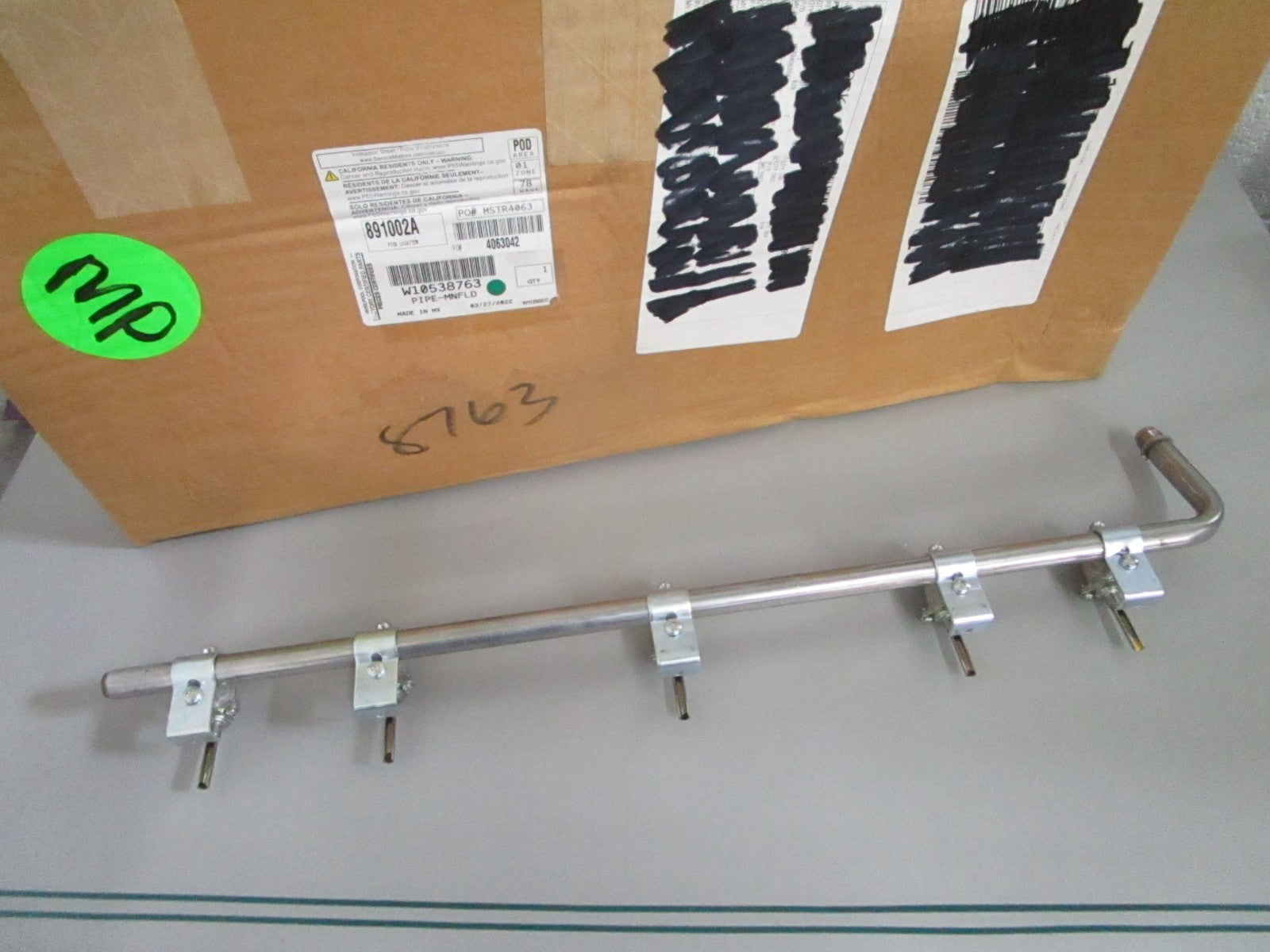 Whirlpool W10538763 Refrigerator Pipe Manifold NEW OEM Factory Certified 0820