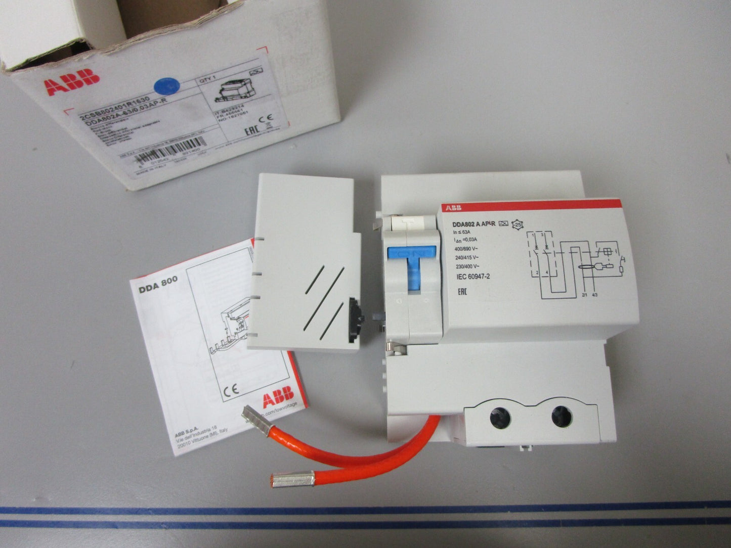 *NEW* 0720 ABB Block DDA802A-63/0.03AP-R