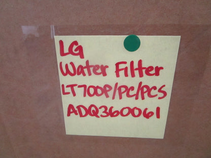 LG NEW OEM LT700P ADQ36006101 Refrigerator Water Filter Lot of 3 NOS 0820