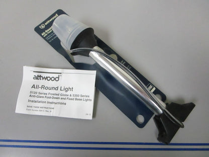 NEW OEM Attwood 5122-08-7 All Round Light Pole & Fixed Base 8" Assembly 0720