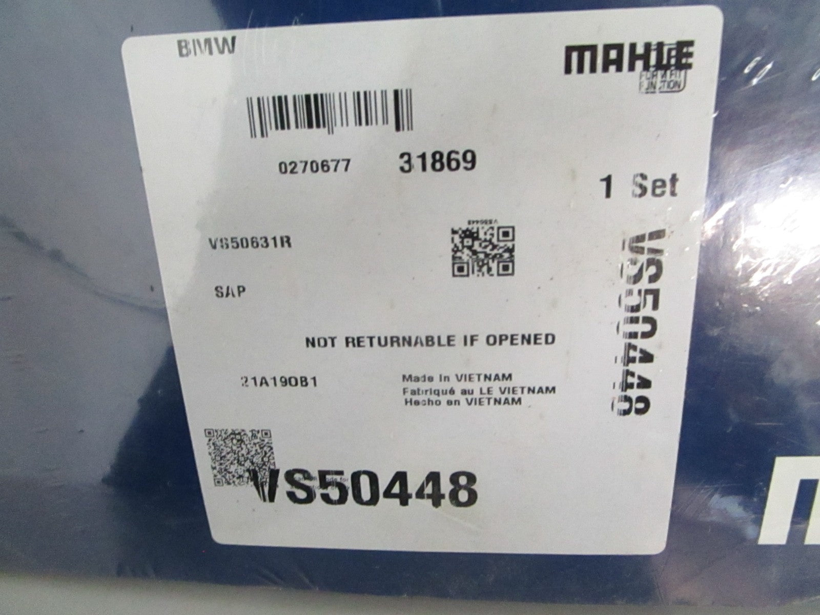 *NEW* 0820 Mahle Engine Valve Cover Gasket Set VS50448
