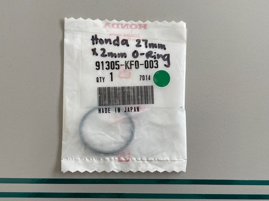 NEW OEM 91305-KF0-003 Honda 27mm X 2 mm O-Ring 0810