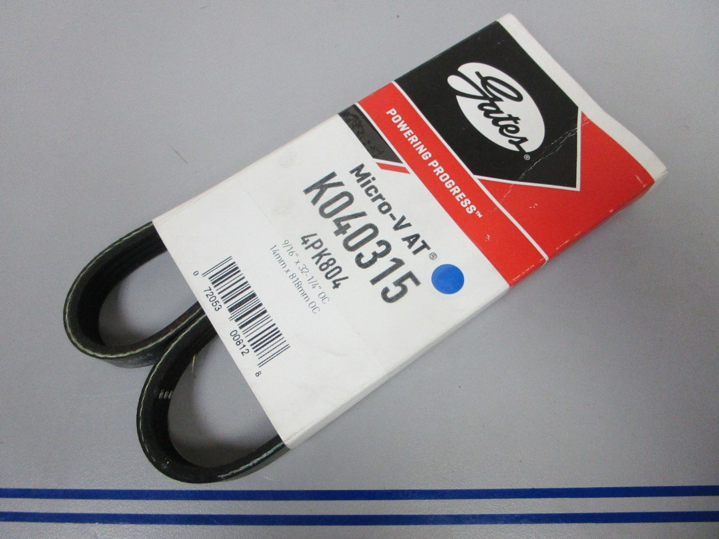 NEW K040315 Gates Micro-V 9/16" x 32 ¼" Serpentine Belt 0720