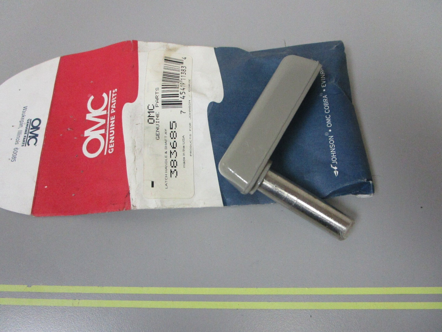 *NEW OEM* 0720 OMC Johnson Evinrude Latch Handle & Shaft Assembly 383685 0383685