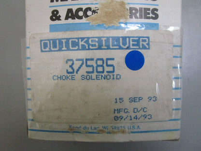*NEW OEM* 0820 Mercury Quicksilver Choke Solenoid 37585