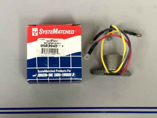 *NEW OEM* 0670 OMC Johnson Evinrude Rectified Power Supply 583940 0583940