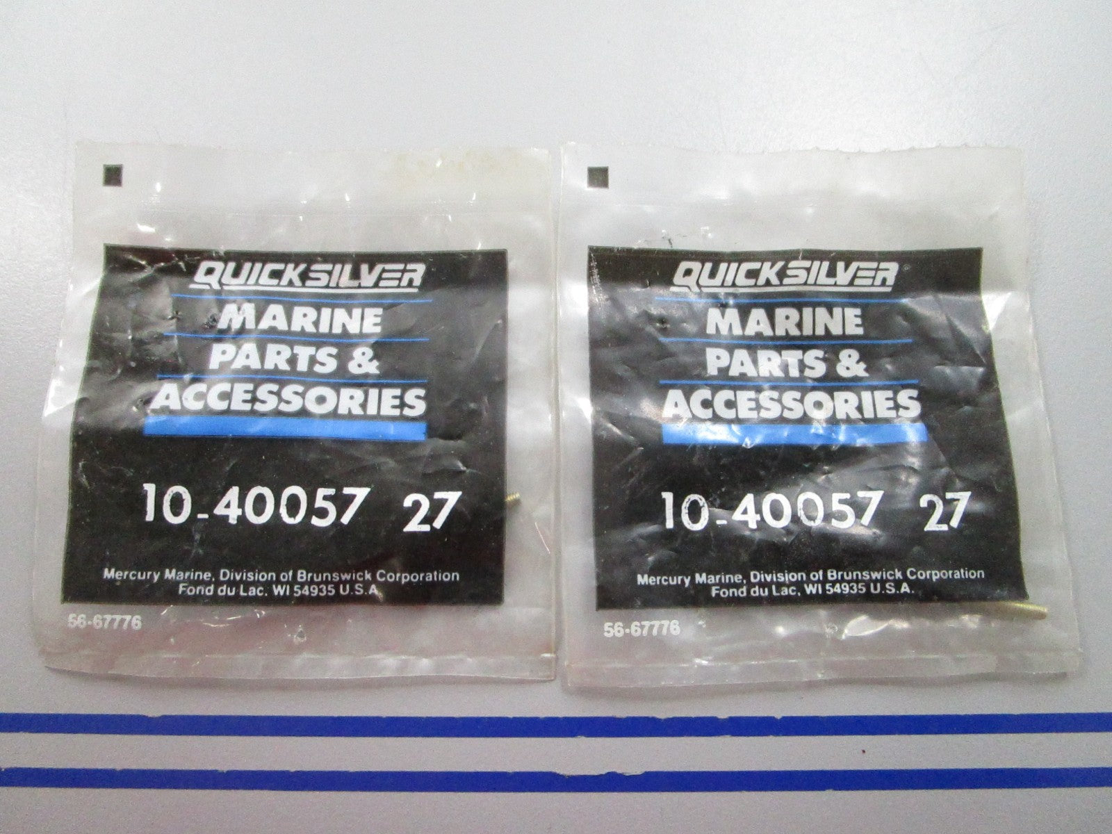 NEW OEM (LOT OF 2) 10-40057 27 Mercury Quicksilver Screw 0810