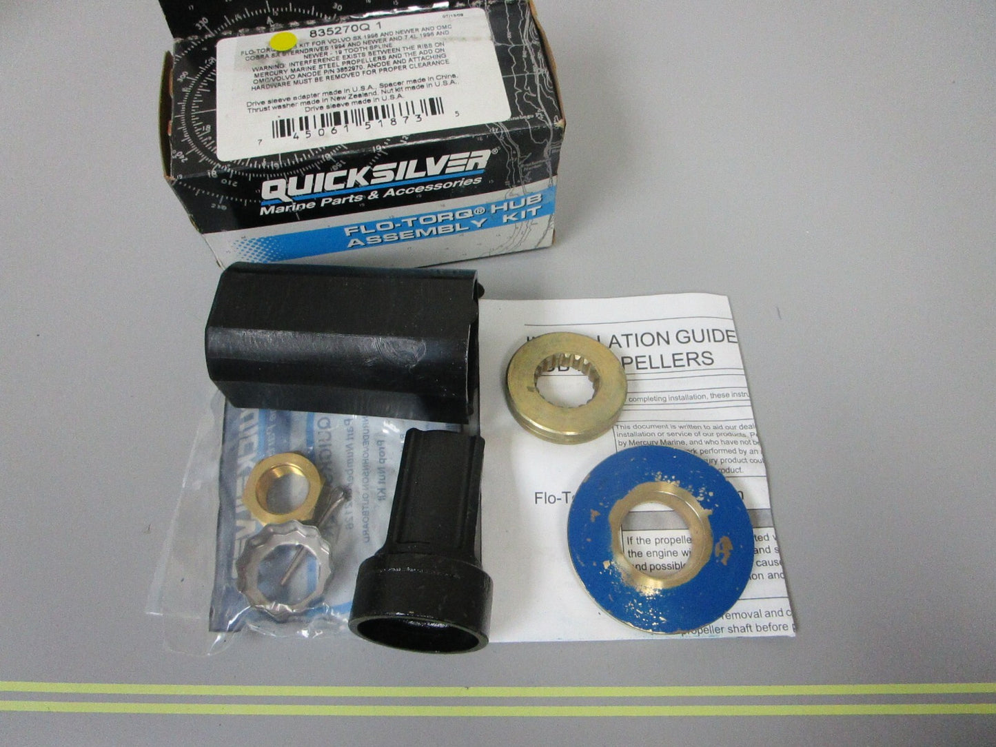 *NEW OEM* 0720 Mercury Quicksilver Flo-Torq Hub Assembly Kit 835270Q1