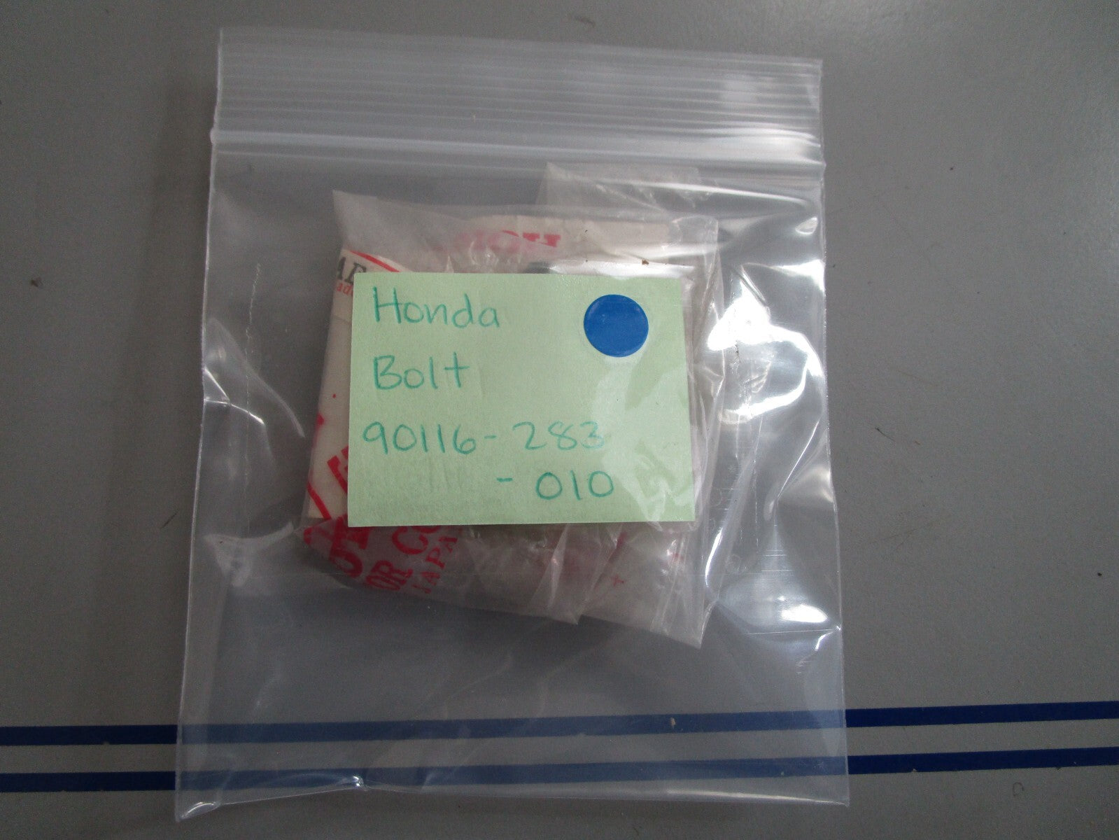*NEW OEM* 0810 Honda Bolt 90116-283-010