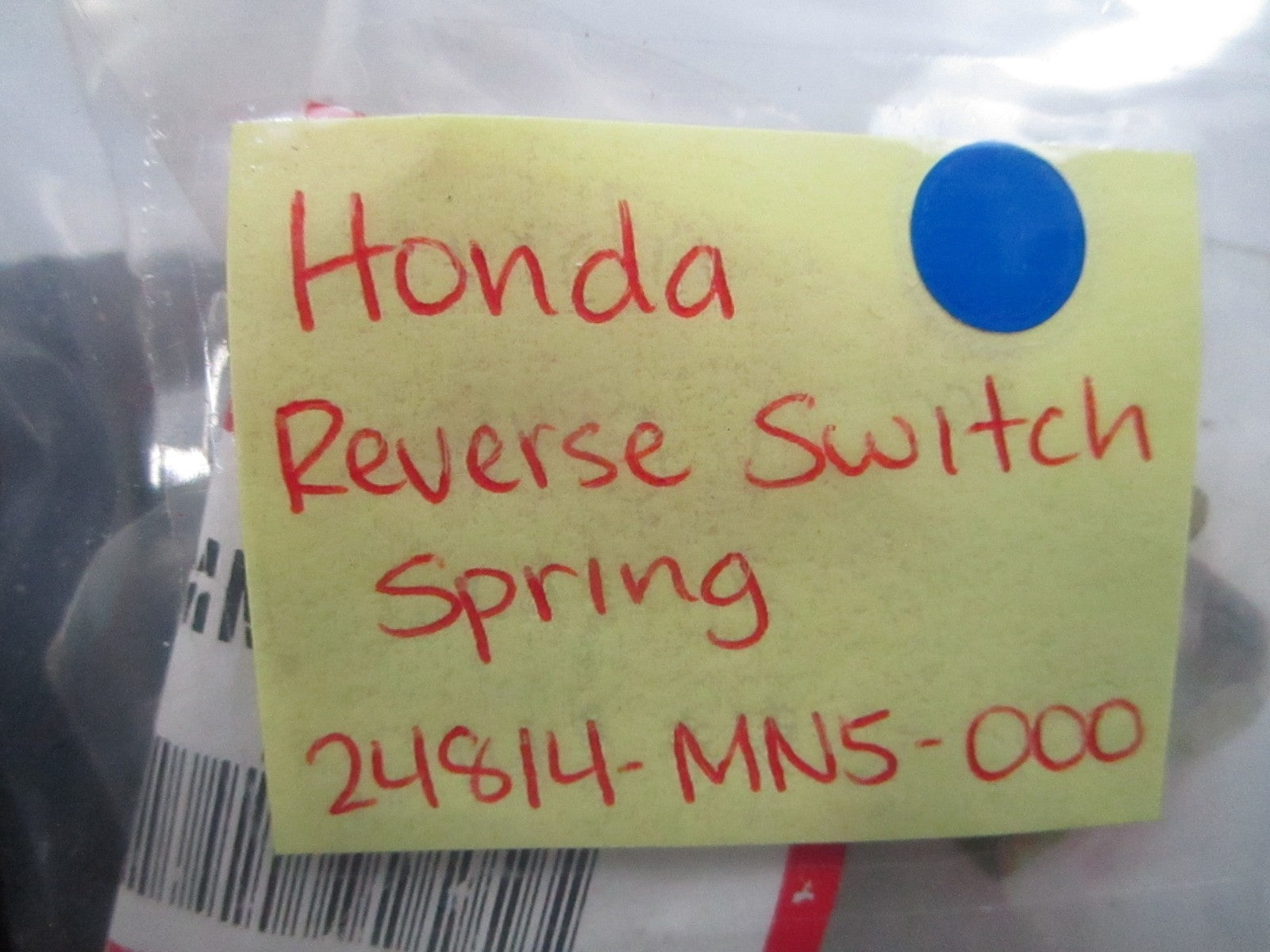 *NEW OEM* 0810 Honda Reverse Switch Spring 24814-MN5-000