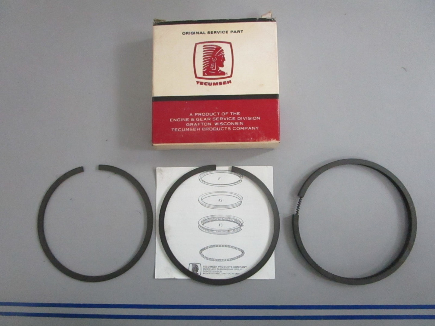 NEW OEM 34867A Tecumseh 0.10 Ring Set 0820