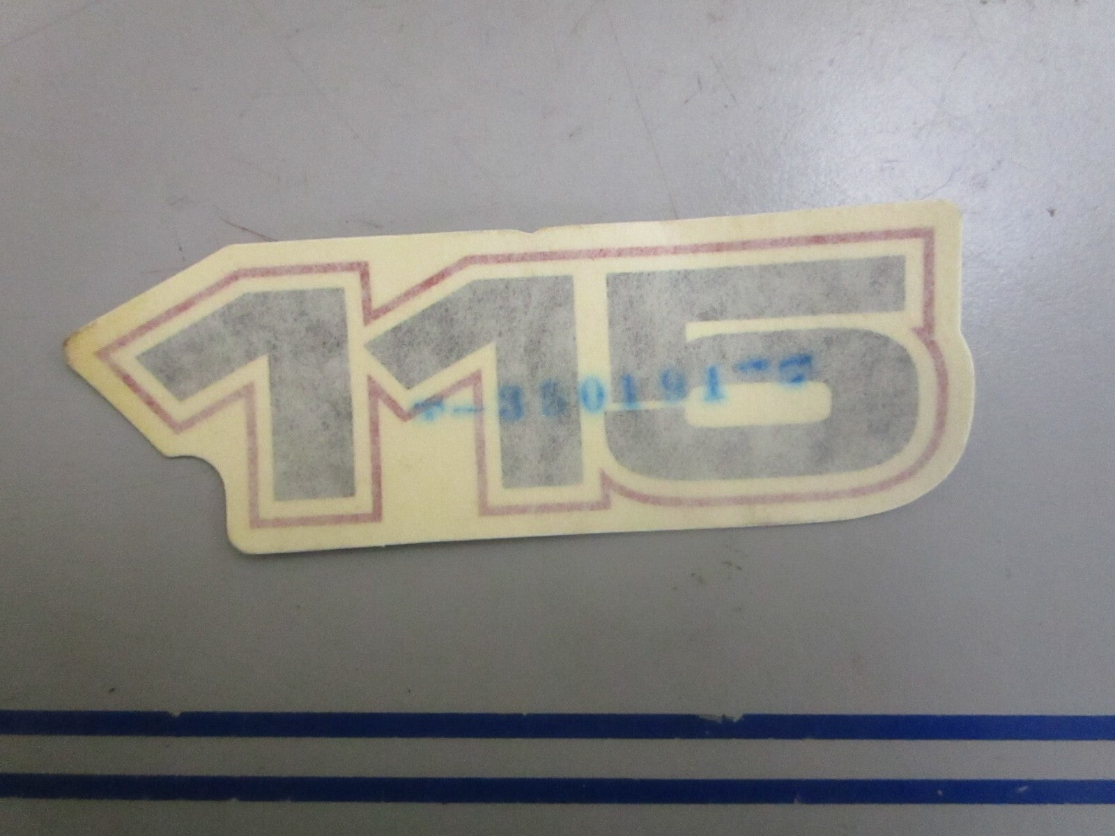 *NEW OEM* 0820 OMC Johnson Evinrude 115HP Decal 350191 0350191