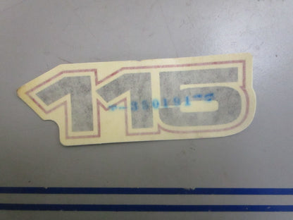 *NEW OEM* 0820 OMC Johnson Evinrude 115HP Decal 350191 0350191