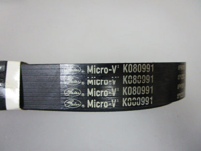 NEW K080991 Gates Micro-V 1-3/32" x 99 ⅝" Serpentine Belt 0720