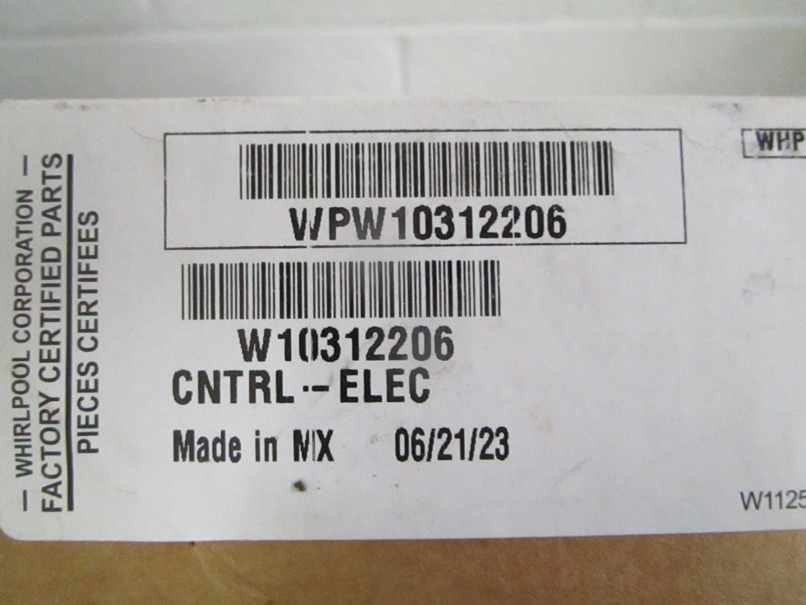 NEW OEM W10312206 Whirlpool Oven Control Board 0820