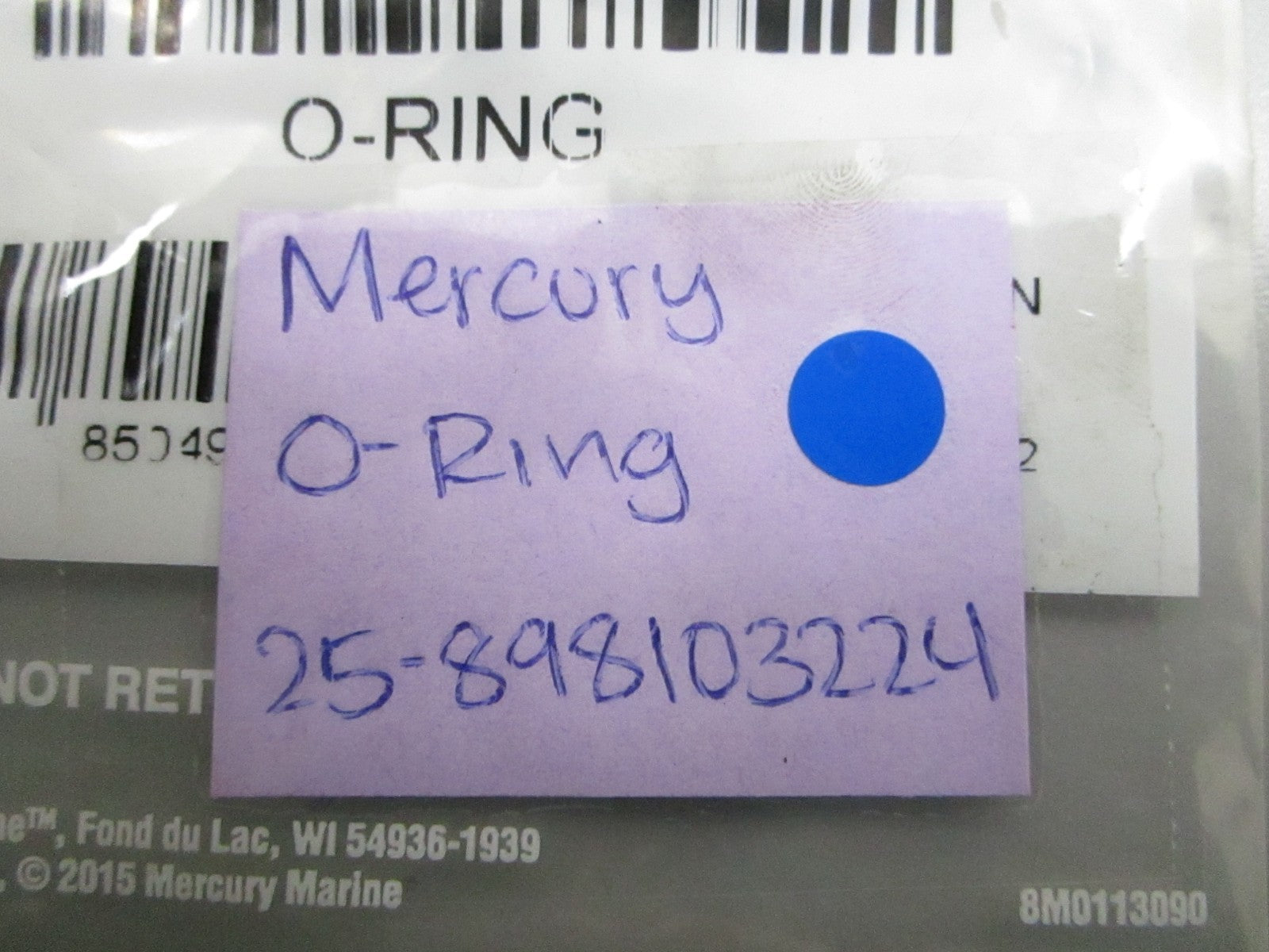*NEW OEM* 0810 Mercury Quicksilver O-Ring 25-898103224